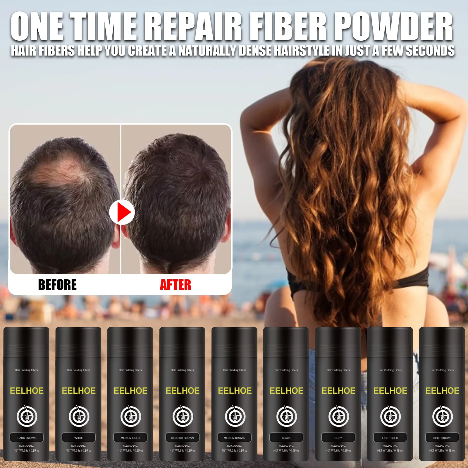 

Women Men Fibers Regrowth Powders Natural Hair Root Cover Up Hair Thickening Building Fibers Hair Loss Concealer Spray