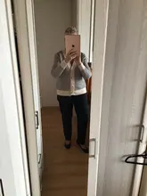 GIGOGOU solo Breasted V cuello mujeres botón árbol de Navidad negro suéter de punto Cardigan suelto de Jersey chaqueta abrigo