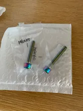 Tornillo de titanio Ti M6x 16 18 20 25 30 35 40mm con arandelas para freno de disco de bicicleta madre abrazadera 1 Uds