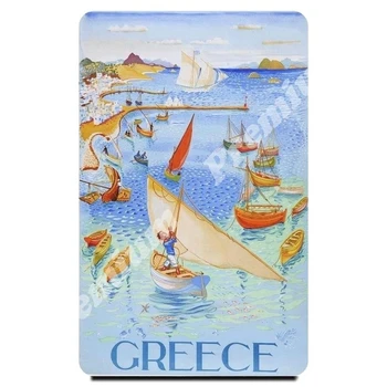 

Greece souvenir magnet vintage tourist poster