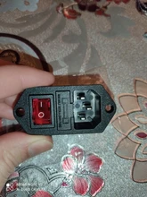 IEC320 C14 eléctrico CA zócalo 3 pin rojo LED 250V interruptor basculante 10A fusible mujer entrada macho conector de clavija 2 enchufe con pines de montaje