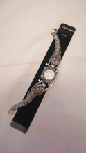 De la mujer pulsera de plata antigua pulsera reloj gris Diamante de imitación acero reloj con correa para mujer esfera redonda mujer reloj de cuarzo mujer reloj regalo