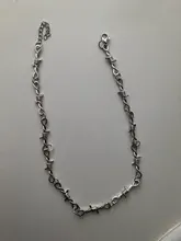 Gargantilla con alambre de púas estilo gótico Punk para mujer, gargantilla de alambre de hierro, Hip-hop, cadena de espinas, regalos