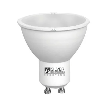 

Dichroic LED Light Bulb Silver Electronics ECO GU10 7W 6000K (White light)