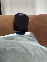 Correa de nailon trenzado para Apple watch, correa elástica de 44mm, 40mm, 38mm y 42mm, serie iWatch 3, 4, 5, se, 6