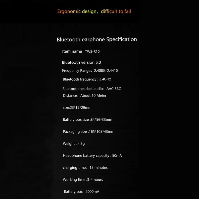 30PCS TWS R10 Bluetooth 5.0 Wireless Earphones LED Display Headsets HiFi Sport Earbuds with Digital Charging Case