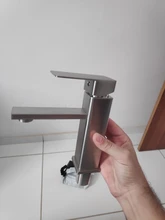 Bathroom Faucet Taps Tap-Crane Mixer Sink Deck-Mounted Lavatory Cold-Water-Basin Matte Black