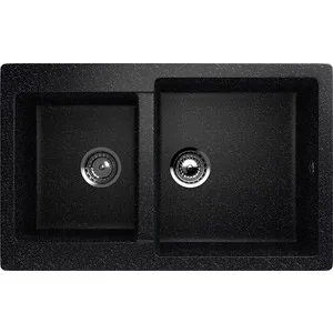 

Kitchen sink ecostone es-028 Black (es-28-308)