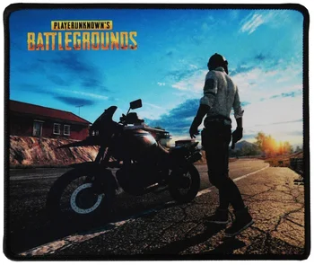 

Mouse Pad 25x21 cm PlayerUnknown's Battlegrounds character with motorcycle