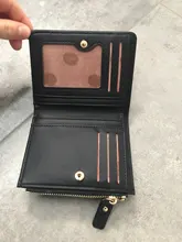 Billeteras con patrón de cocodrilo para mujer, Mini monedero, cartera pequeña de piel sintética para mujer, Tarjetero con cremallera plegable, novedad