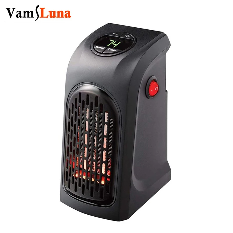 Mini Electric Heater 400w Portable Bladeless Fan Heater Wall Heating  Radiator Thermostat Home Blower Calefactor Electrico - Electric Heaters -  AliExpress