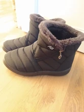 Rimocy-Botas de nieve impermeables de felpa gruesa para mujer, botines de plataforma antideslizantes de talla grande 43, zapatos acolchados de algodón para invierno