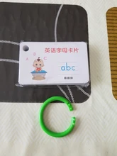 Tarjeta Flash en inglés de 26 letras, tablero de letras del alfabeto escrito a mano con hebilla Montessori, juguetes educativos para niños que aprenden inglés