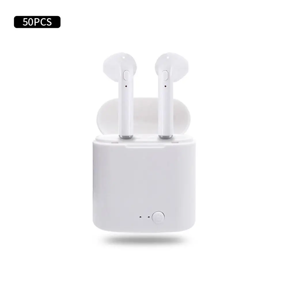 50 шт. TWS i7s беспроводной Bluetooth 5 0 наушники гарнитура одна кнопка управления для Apple