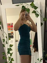 Bodycon Dress Wear Short Newasia Garden Sexy Club Ruched Party Night Mini 2-Layers Woman