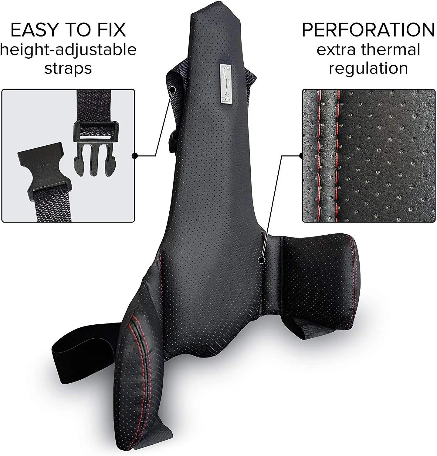Orthopedic back DRIVER HELP Black цельнолитой elastomer