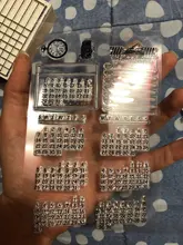 Sello de silicona transparente para calendario, sello de goma para álbum de recortes, papelería, artesanal, estándar