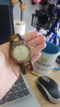 Uwood-relojes de madera para hombre, reloj de pulsera de madera de bambú, correa de madera, reloj de cuarzo, Regalo para marido, Masculino