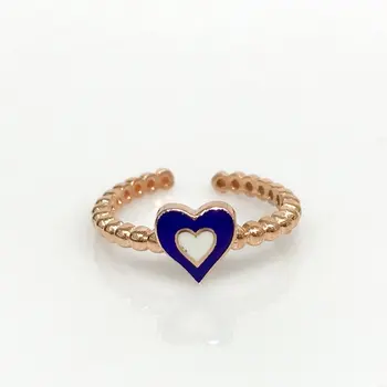 

Tiny Unconscionable Trend Heart Silver Joint Ring