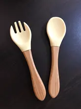 6 unids/set alimentación de bebé vajilla libre de BPA, silicona de grado de alimentos de babero mantel tenedor cuchara de alimentación taza suministros de bebé para los niños