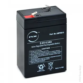 

NX-lead acid battery AGM S 6V-4.5Ah 6V 4.5Ah T1-unit (s), lead acid battery, 6v 4.5ah battery, battery 6v, Battery 6v rechargeable.