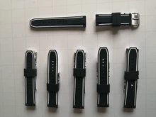 Correa de silicona suave para reloj deportivo para hombre, banda de repuesto de 20mm, 22mm, 24mm y 26mm para buceo, resistente al agua