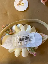 Diademas de flores para bebé, cintas elásticas de nailon hechas a mano con flores para niña recién nacida, 3 estilos