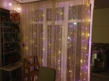 3MX3M LED Curtain Garland on The Window USB String Lights Fairy Festoon Remote Control