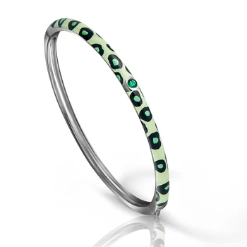 

Silver Bracelet with cubic zirconia and enamel
