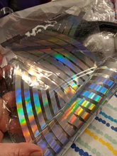 16 unids/set 10/12/14/18 pulgadas reflectante etiqueta engomada del coche fresco estilo nuevo de PVC láser de llanta de rueda de cinta para la motocicleta coche luminoso pegatinas