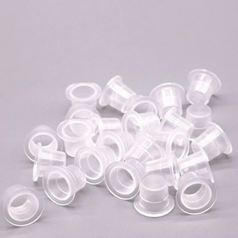 

1000pcs/bag Plastic Disposable Microblading Tattoo Ink Cup Cap 8mm Size Permanent Makeup Tattoo Equipment Accessories Supply Art