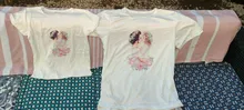 Familia ropa de madre e hija Super mamá con guirnalda de verano niñas bebé camiseta de moda muy Streetwear camiseta