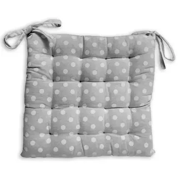 

Chair cushion padded SOLEIL D'OCRE Passion cotton-Gray