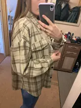 Oversized Shirts Clothing Tops Button Female Blouse Long-Sleeve Toppies Vintage Plus-Size