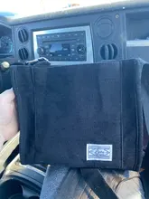 Las mujeres de pana bolso bandolera con cremallera tela de algodón pequeña bolso Casual bolso mujer Eco bolso Vintage, bolsos de mensajero,