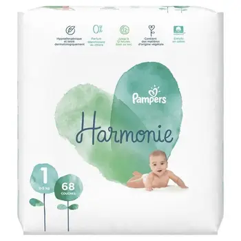 

PAMPARES Size Harmonie 1 - 2 to 5 kg - 68 layers