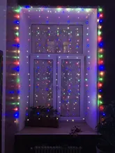 3MX3M LED Curtain Garland on The Window USB String Lights Fairy Festoon Remote Control