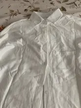 White Blouse Official-Tops Green Shirt Spring-Pocket Oversized Blusas Long-Sleeve Lizkova