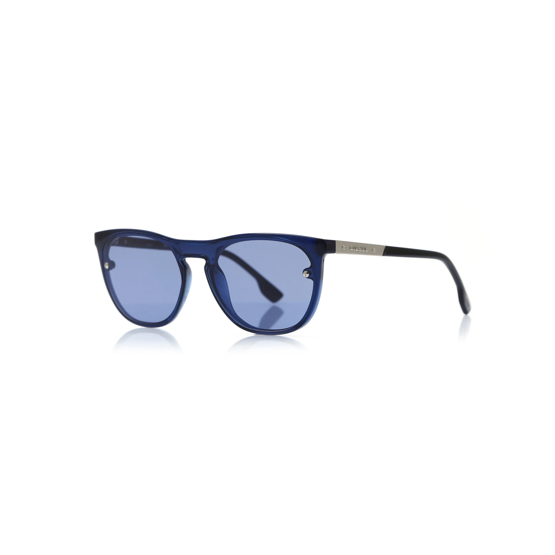 

Women's sunglasses dl 0217 90x bone navy blue polycarbonate rectangular rectangle 56-16-140 diesel