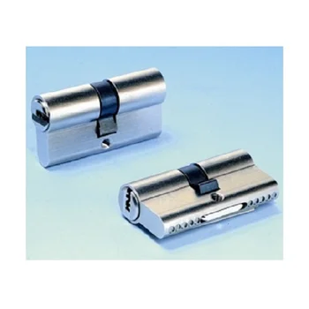 

Potent S34 cylinder shaped mm.110 D (40 + 70) chrome brass brushed 5 keys