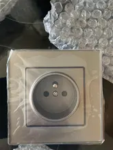 Interruptor táctil con Panel de cristal blanco, AC220V,1/2/3 entradas, 1 vía, para pared, EU/UK