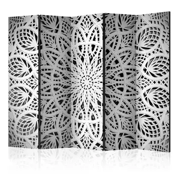 

Folding Screen-White Mandala II [Room Dividers]