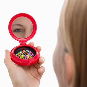 

Colors Handbag Mirror with Built-in Brush