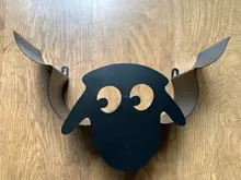 Toilet Roll Holder Sheep Wall Mount Black Metal Toilet Paper Wc Tissue Storage