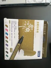 Rotuladores metalizados para escritura, bolígrafos artísticos de tinta permanente, apto en papel, piedra, vidrio, pared, 10 unidades/lote