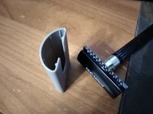 Cabezal de maquinilla de afeitar de doble filo de plástico, funda protectora de mango largo, Estuche De Viaje, se adapta a todas las maquinilla de afeitar de seguridad