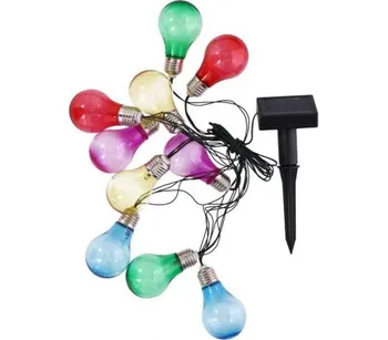 

086910 String light GRUNDIG outdoor 10 bulbs with solar charge twilight