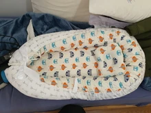 Cama nido para bebé de 85x50cm con almohada, cuna portátil de viaje, cuna de algodón para bebé recién nacido, cuna parachoques