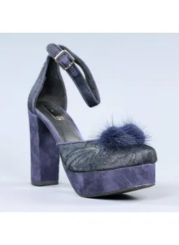 

Blue shoes pompon.el11