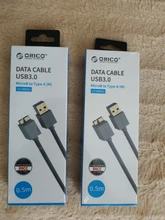ORICO móvil Cable para disco duro Micro B USB a USB 3,0 TypeA 5Gbps de velocidad de transmisión del Cable de extensión compatible con HDD carcasa
